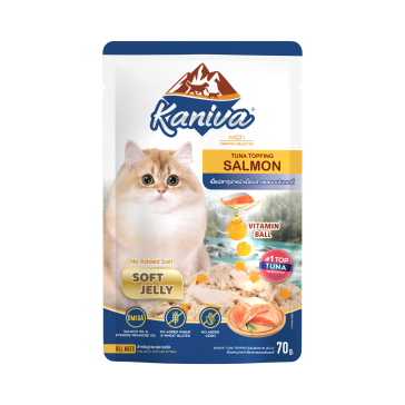 Kaniva Tuna Topping Salmon In Soft Jelly Pouch  