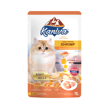 Kaniva Tuna Topping Shrimp In Soft Jelly Pouch 