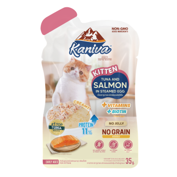Kaniva Kitten Salmon in Steamed Egg