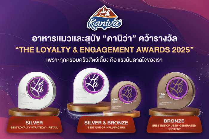 คานิว่าคว้า 4 รางวัลจากเวที THE LOYALTY & ENGAGEMENT AWARDS 2025